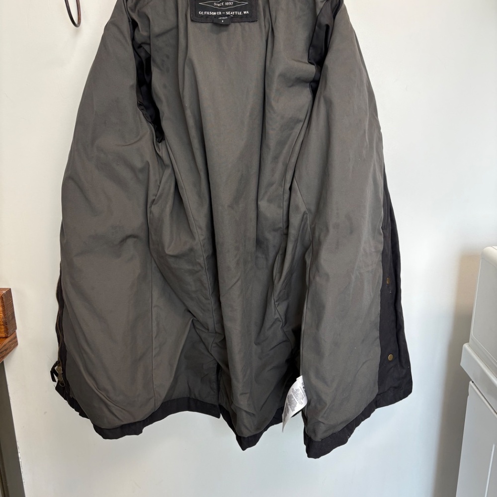 Filson Women 100% Cotton Black Hunting Jacket Size Small - Picture 3 of 9